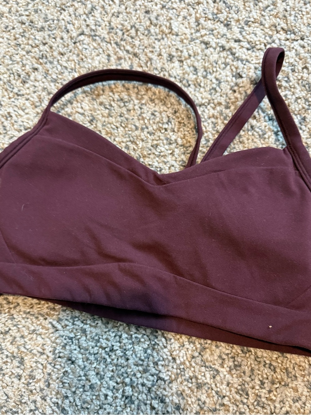 Athleta Maroon Sports Bra & Leggings Set - Picture 8 of 13